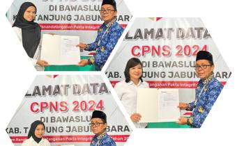 Teken Fakta Integritas 3 CPNS Bawaslu RI 