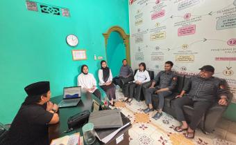 Anggota Bawaslu Kabupaten Tanjab Barat Nurhadi Prabowo memberikan arahan program kerja dimasa non tahapan 